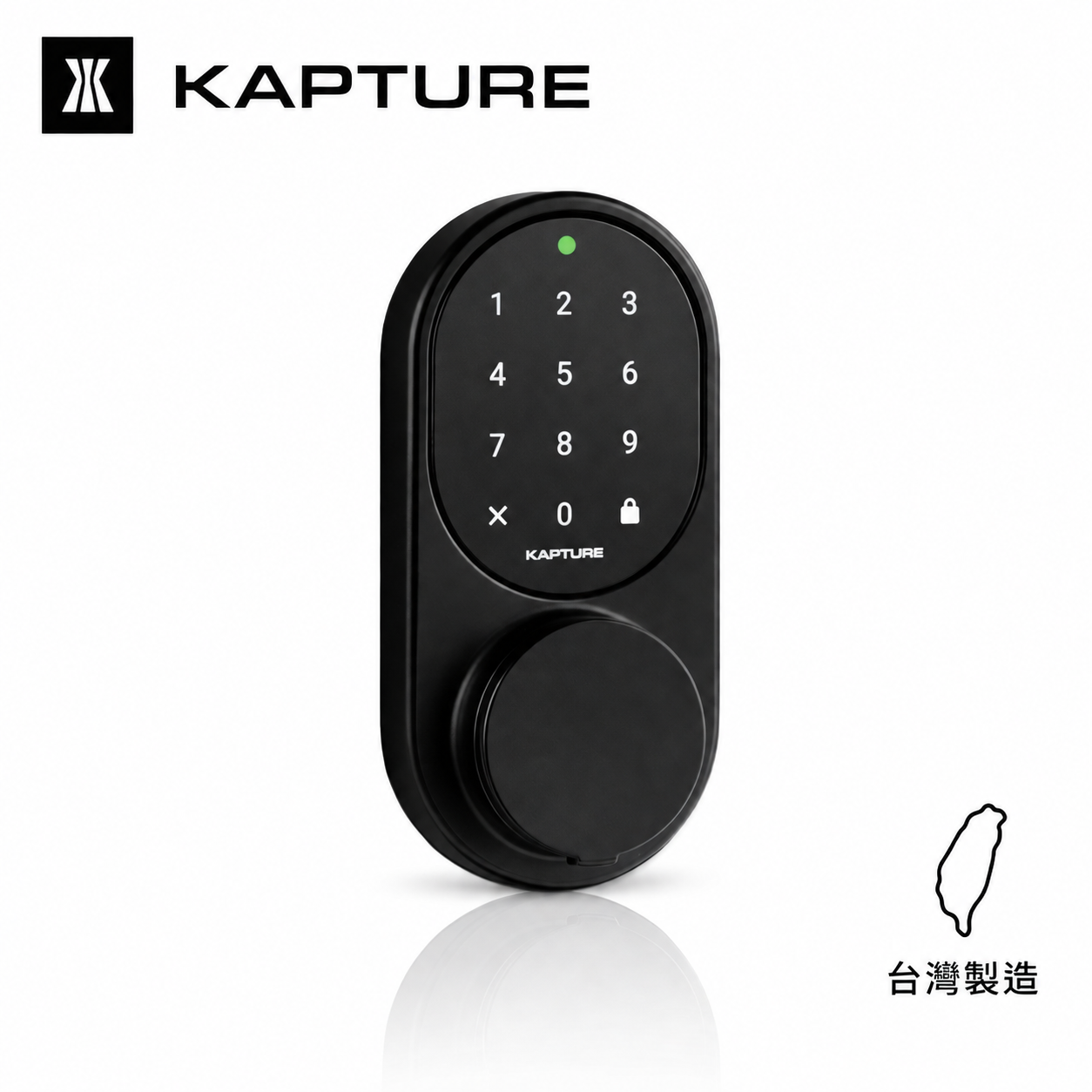 Kapture KP1-D2 智慧型電子鎖（霧黑款）